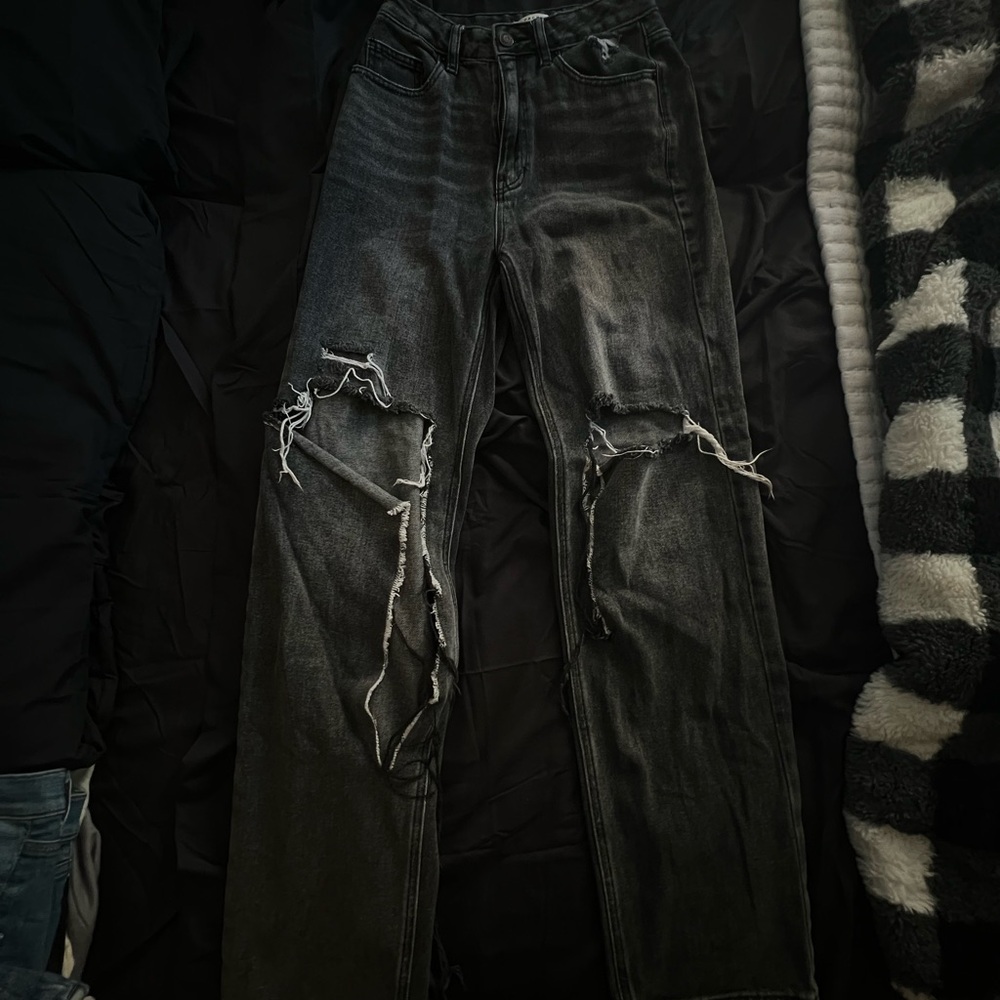 PacSun Black Skinny Distressed Jeans